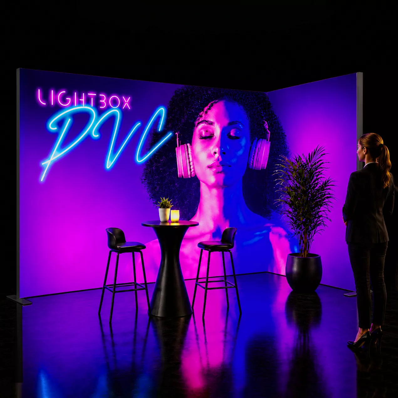 Lightbox LED Beurswand PRO PVC