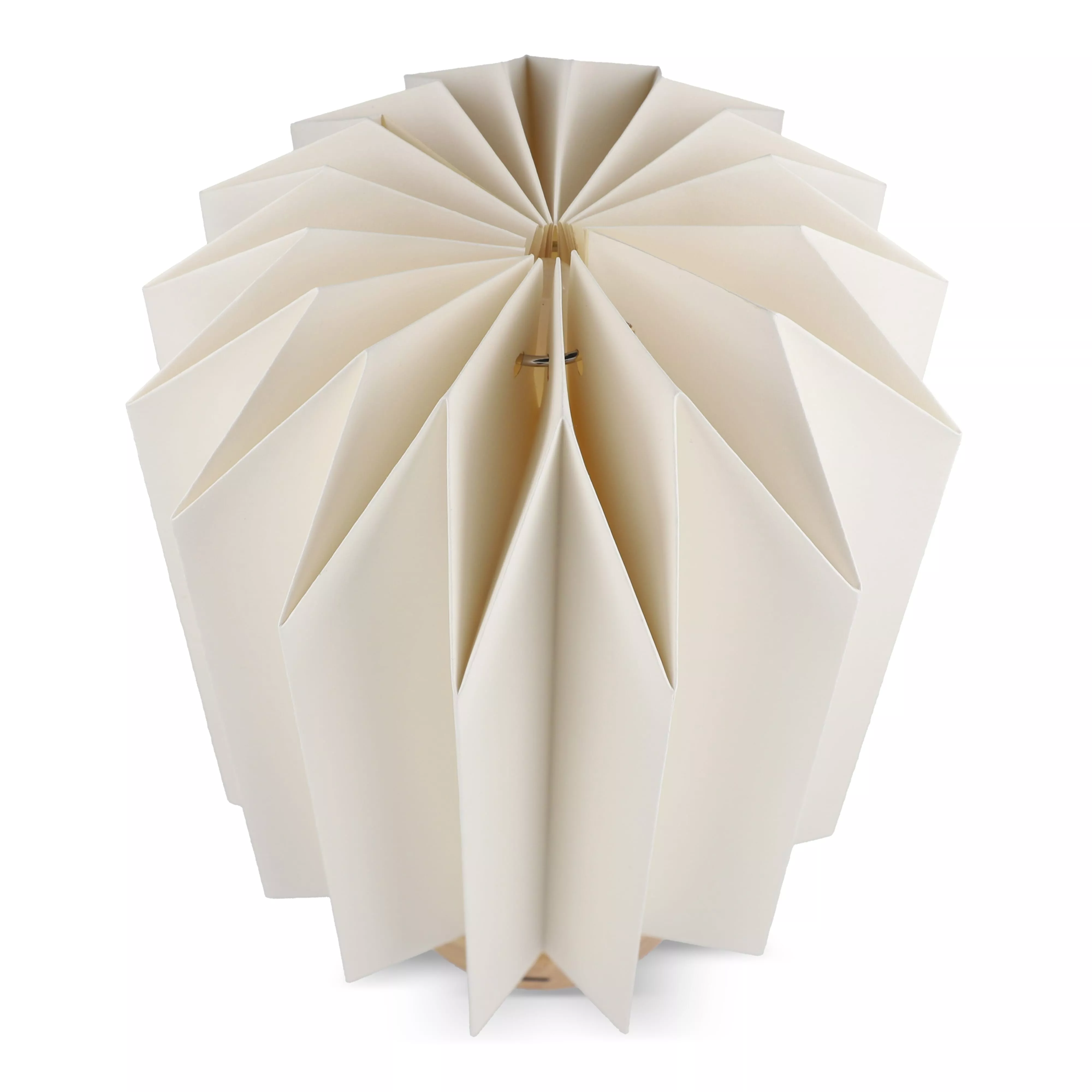 Coollux vouwbare papieren LED lamp Eos op houten voet, 25 cm  (brievenbus doos)