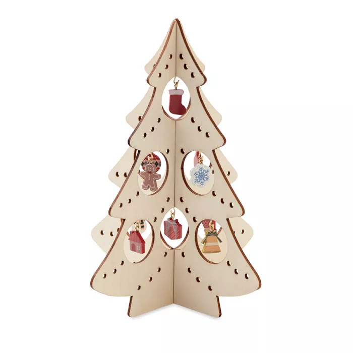 SILUETA Houten kerstboom decoratie