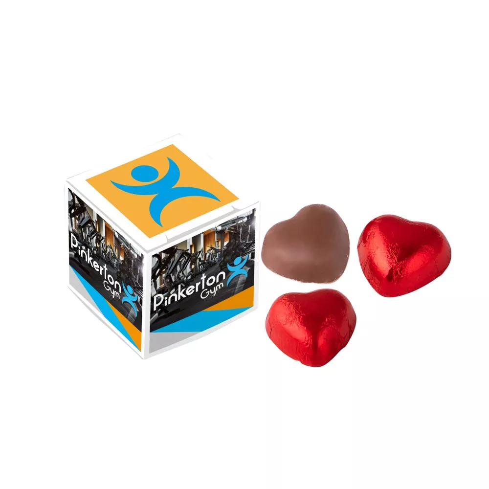 Doosje met choco hartjes