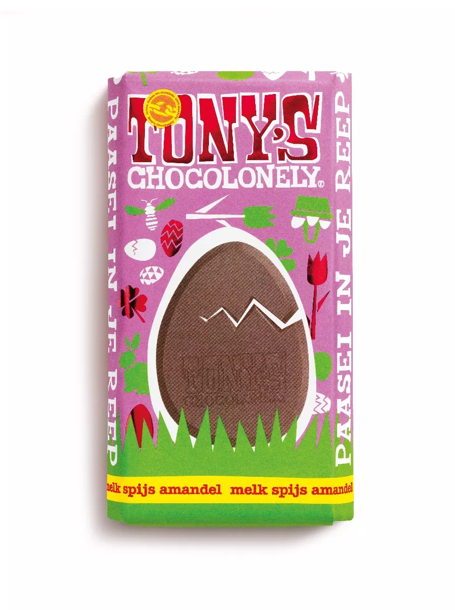 Tony's Chocolonely Paasreep Melk Spijs Amandel