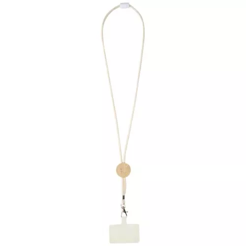 Adhab smartphonelanyard met bamboedetails