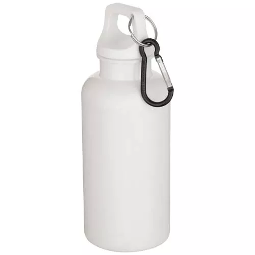 Oregon 400 ml effen waterfles van RCS gecertificeerd gerecycled plastic met karabijnhaak