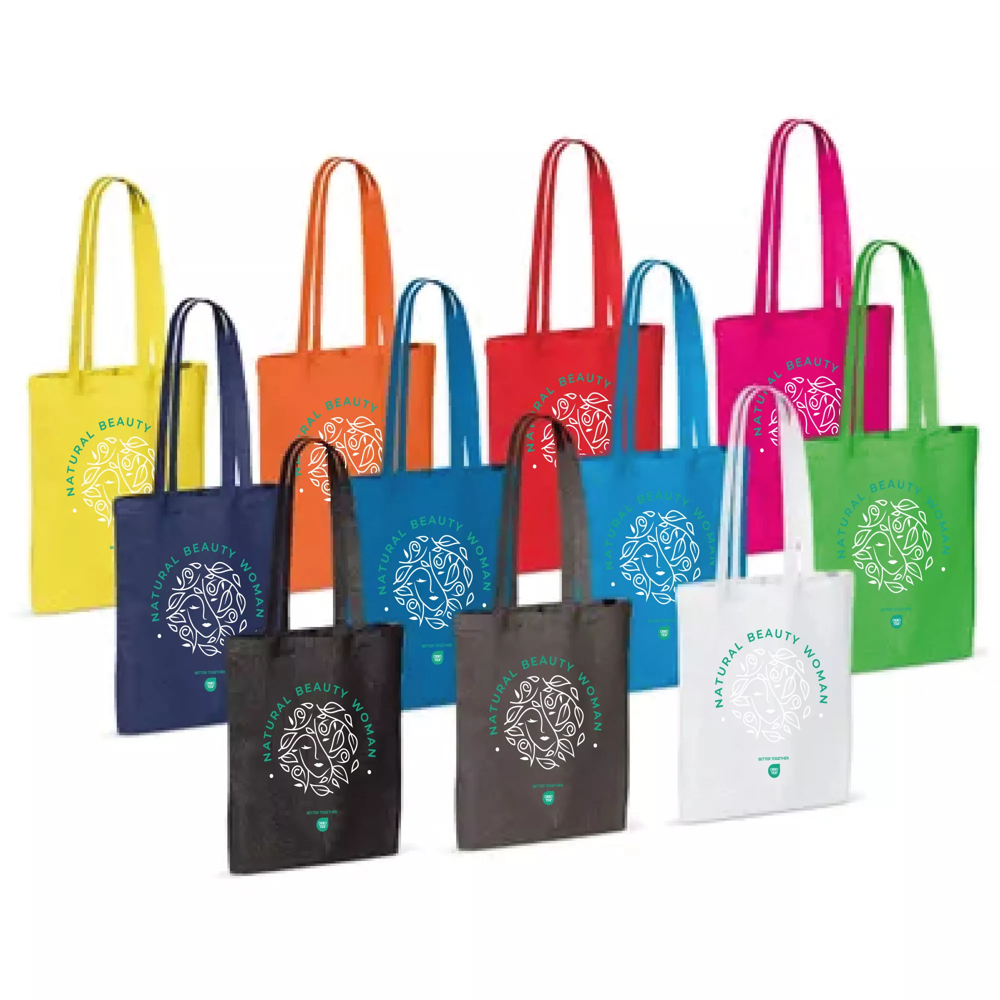 Schoudertas katoen OEKO-TEX® 140g/m² 38x42cm