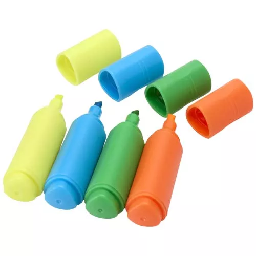 Set markeerstiften van gerecycled plastic