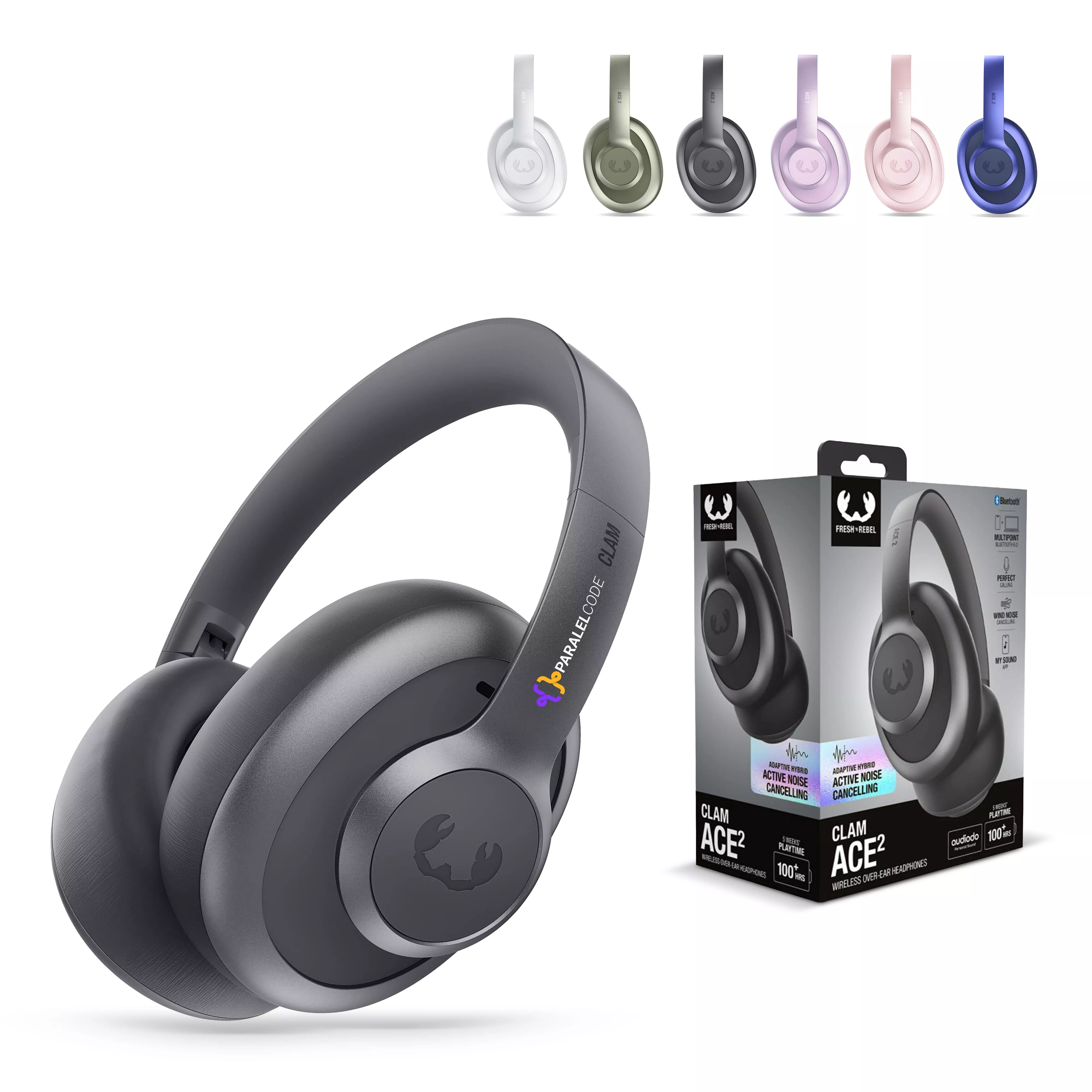 Fresh 'n Rebel Clam Ace 2 Over-Ear ANC Koptelefoon