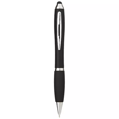 Nash stylus balpen gekleurd met zwarte grip (blauwe inkt)