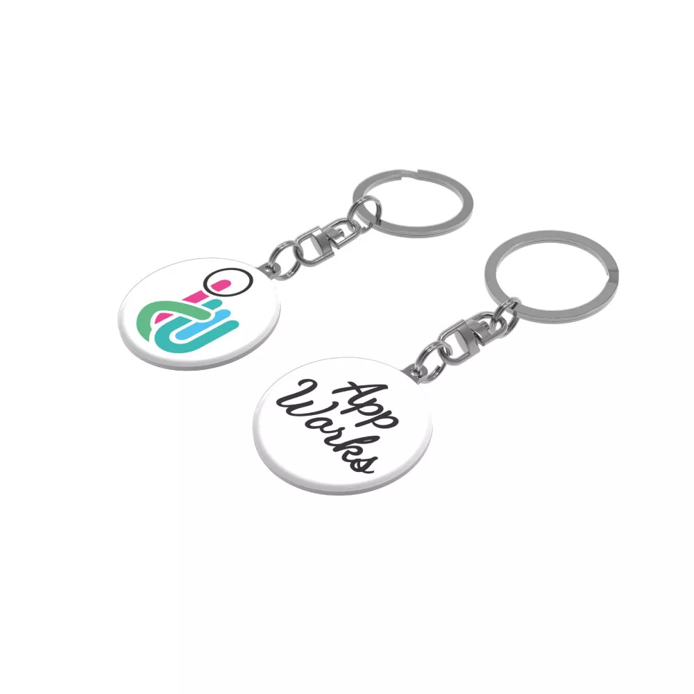 Metalen Sleutelhangers Doming Rond