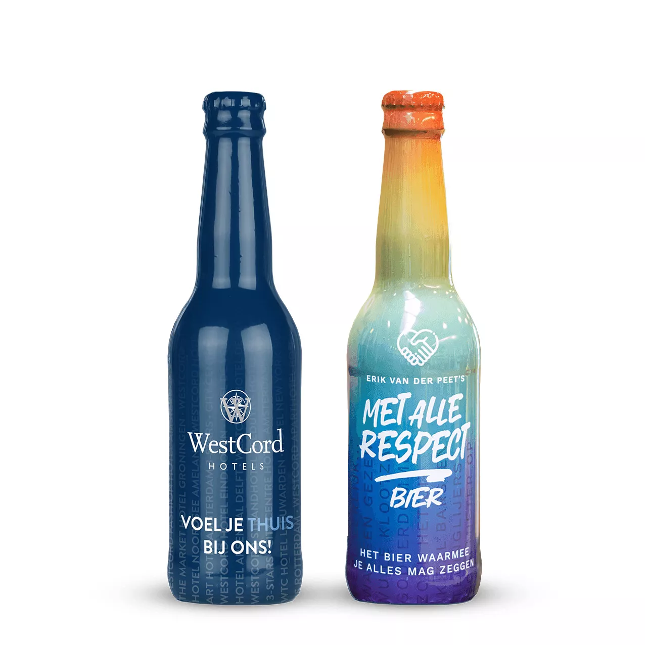 Bierflesje 330 ml volledig bedrukken