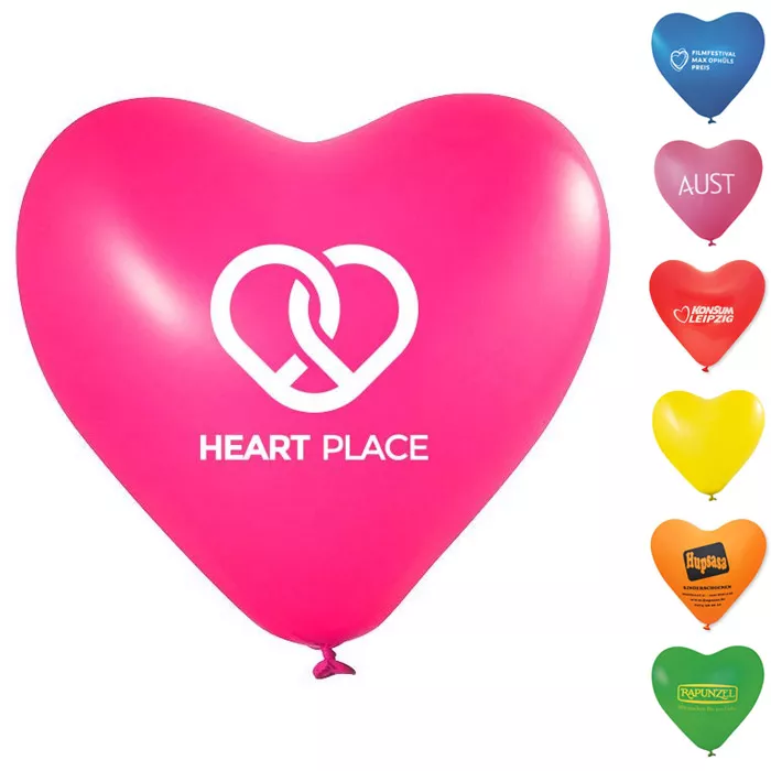 Kleine oplage Hart Ballonnen 80/95 cm (Ø33 cm)