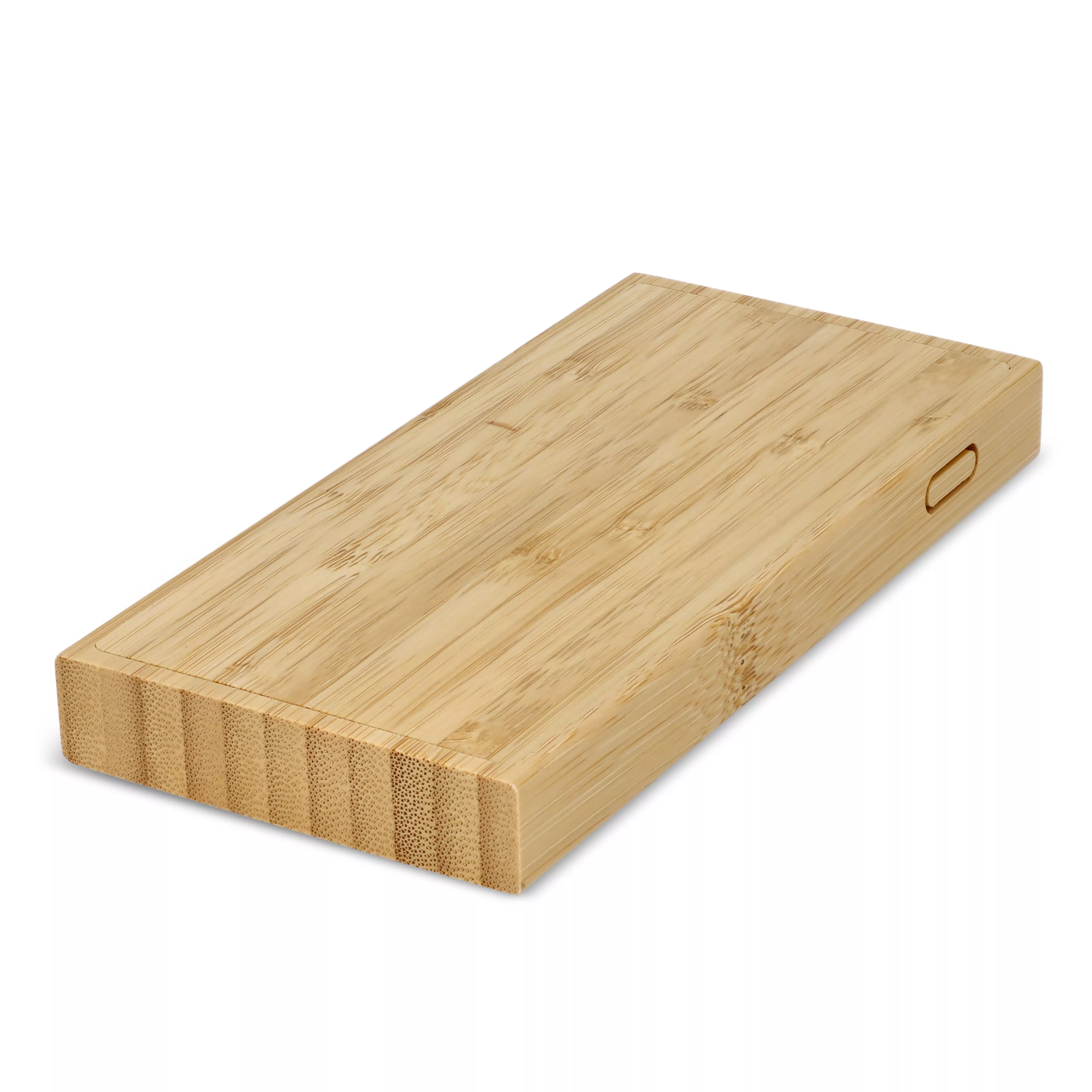 Powerbank met Draadloos Opladen Bamboe 8000 mAh