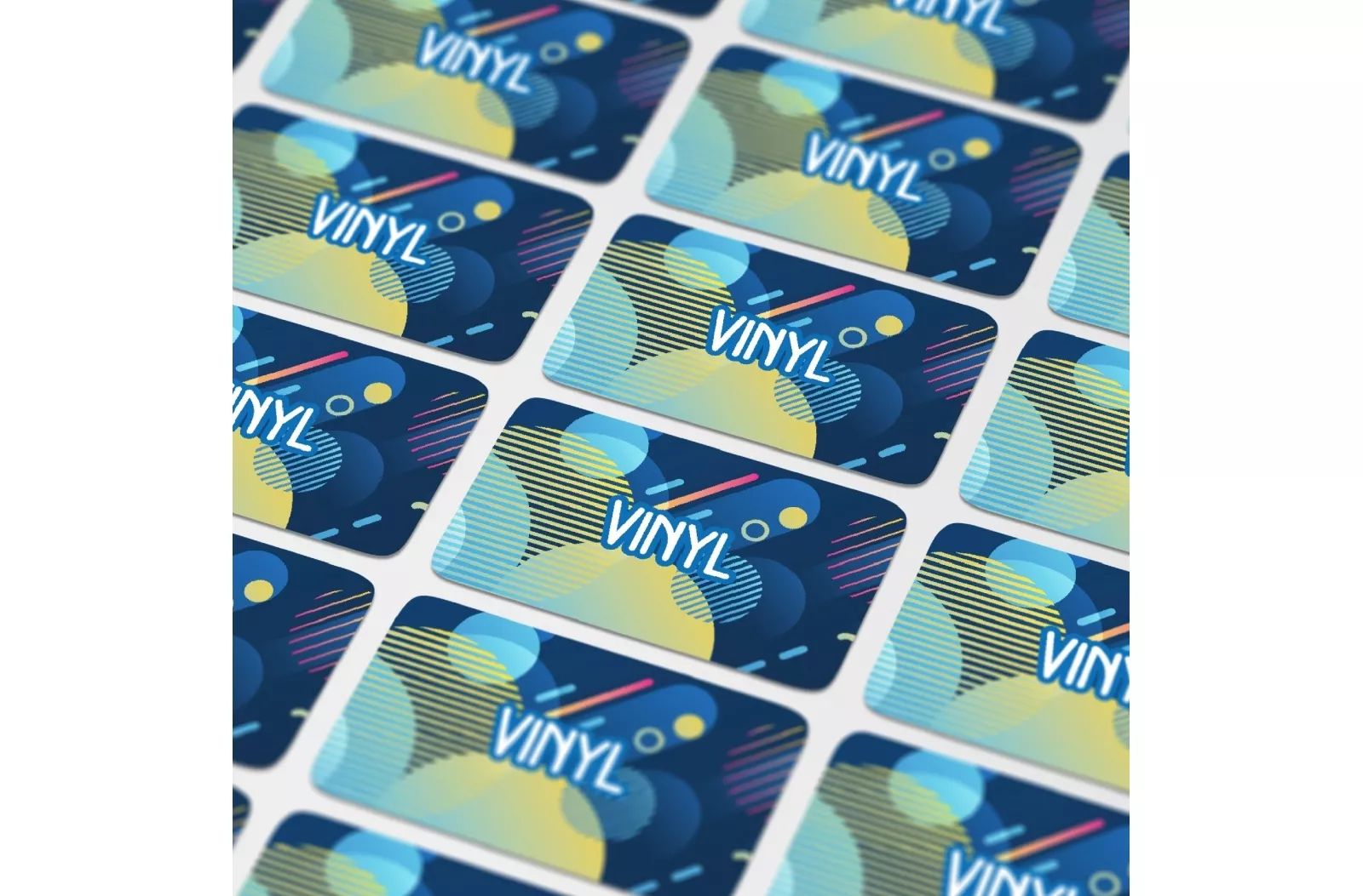 Vinyl Sticker Rechthoek 80x25mm