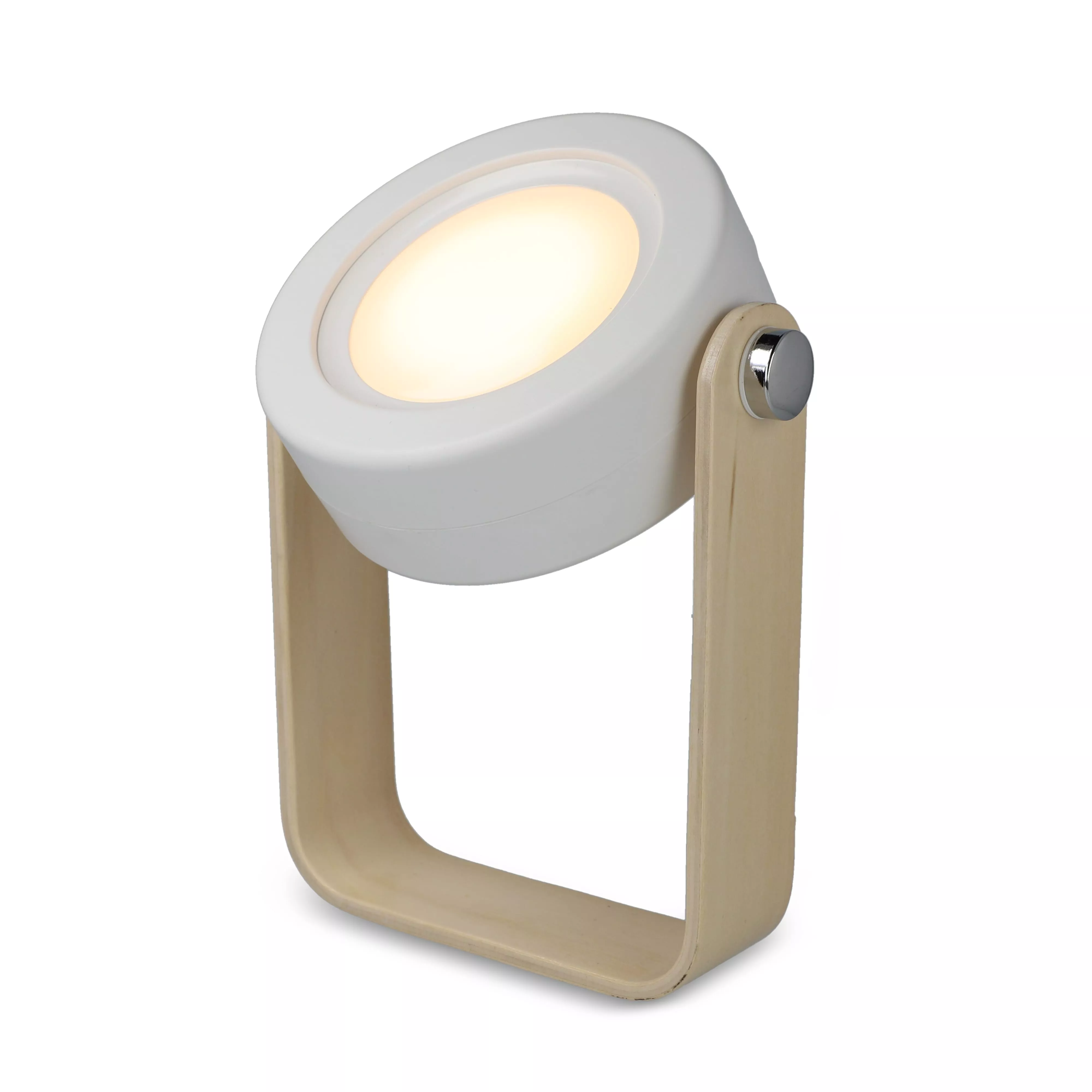 Coollux multifunctionele LED-lamp met bamboe handvat
