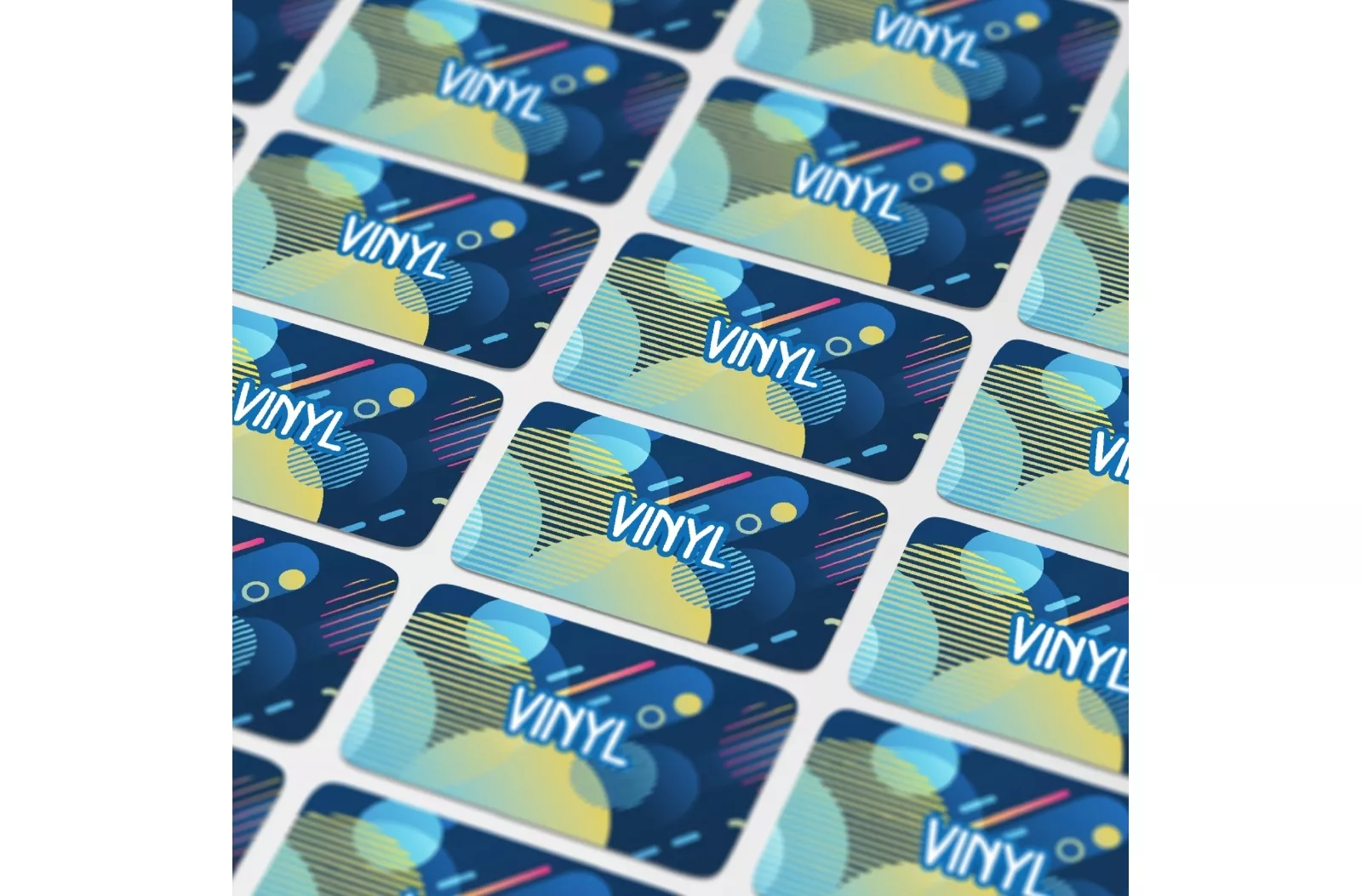 Vinyl Sticker Rechthoek 50x20mm