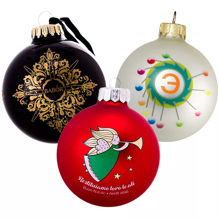 Glazen Kerstbal 100 mm