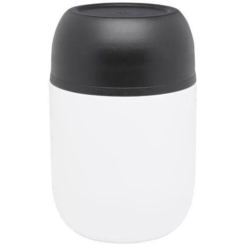 Supo 480 ml dubbelwandige lunchpot van gerecycled roestvrij staal met opvouwbare lepel