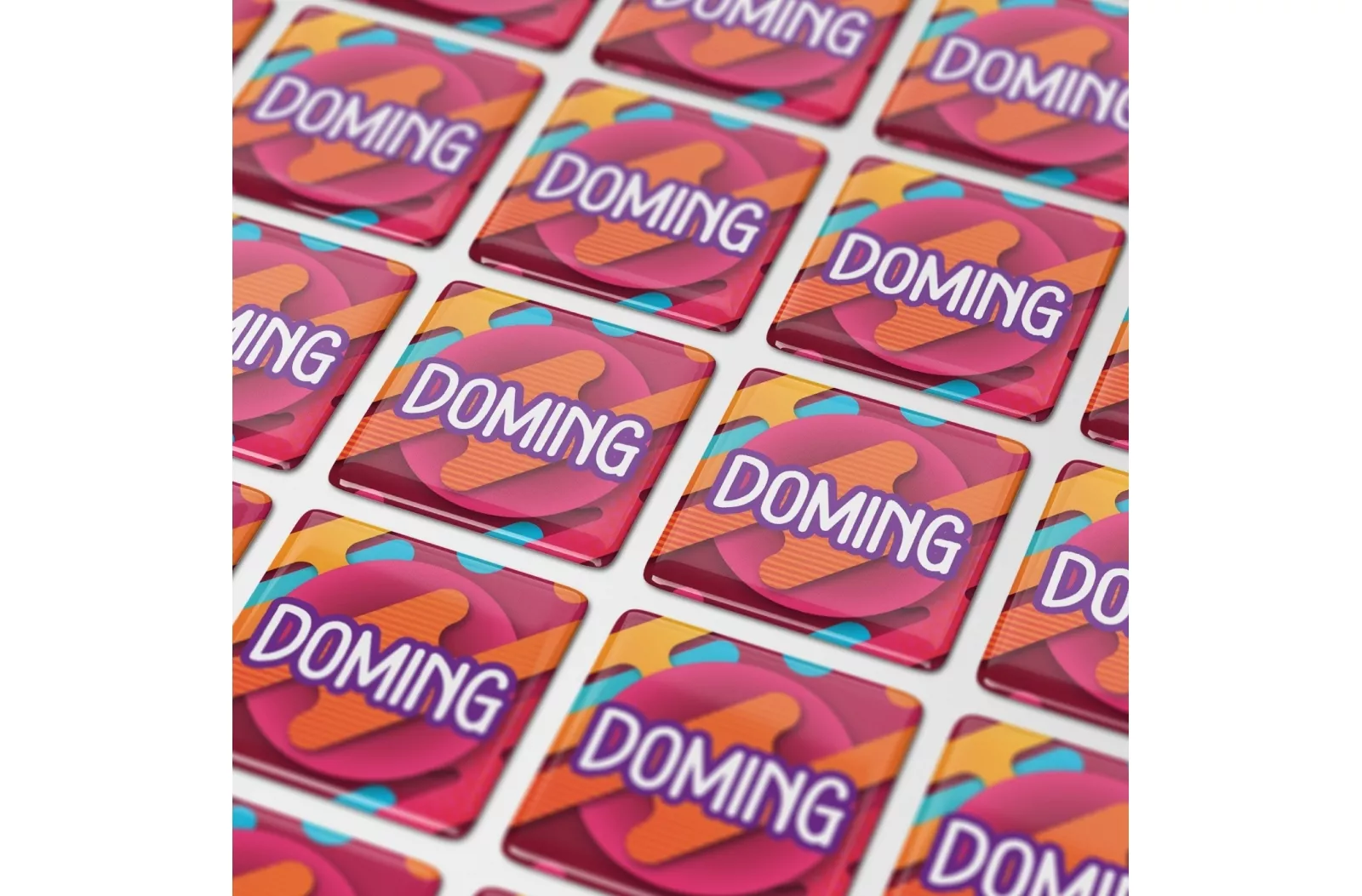 Doming Vierkant 25x25 mm