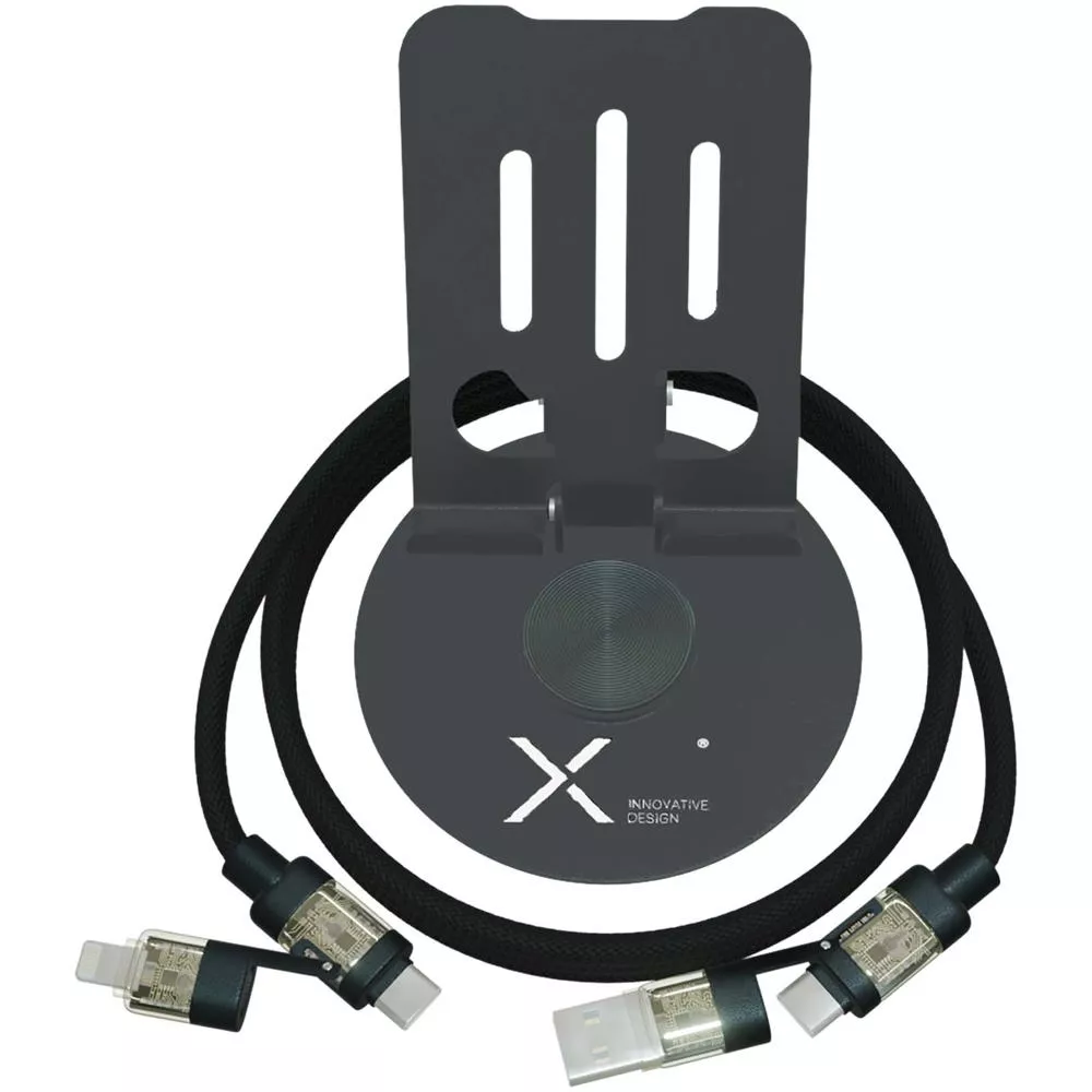 SCX.design O34 360° telefoonhouder met 240 W 4 in 1 oplaadkabel 
