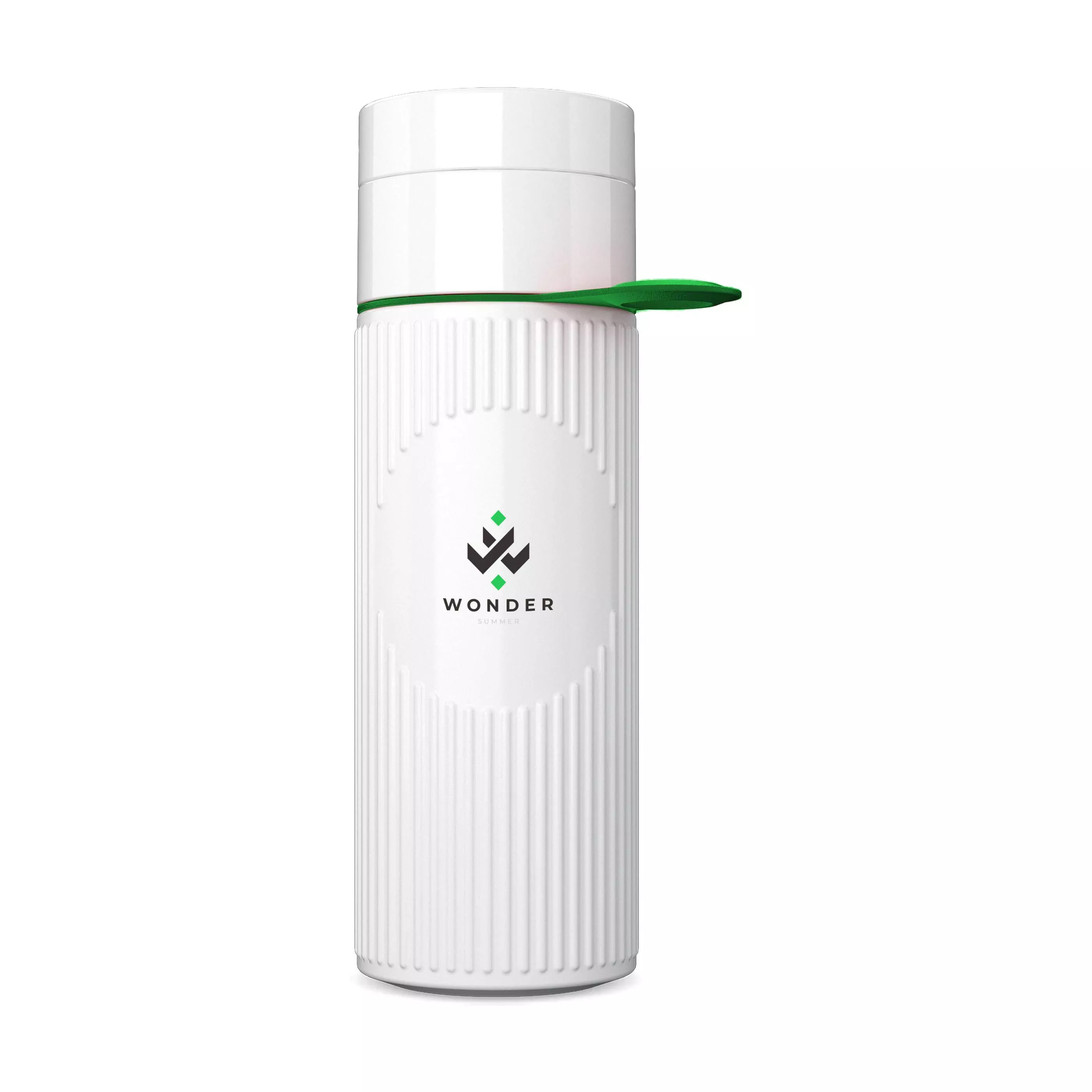 Wit/donkergroen - row8