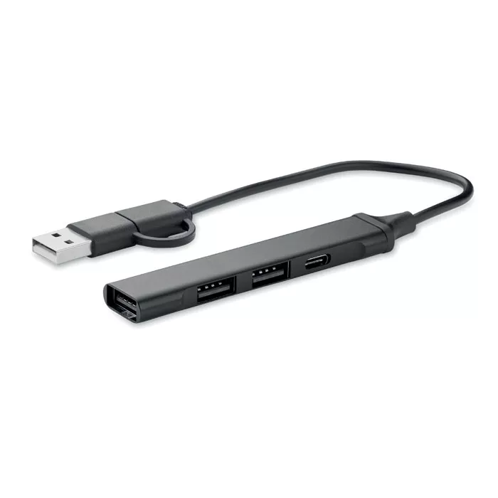 CURRENT USB 4-poorts hub 19 cm