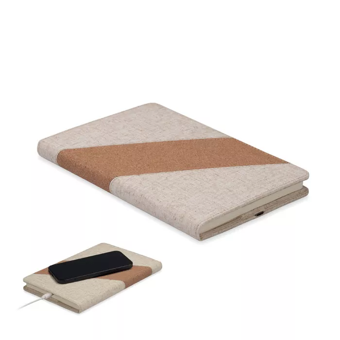 CORTONA A5 notitieboek met lader 15W