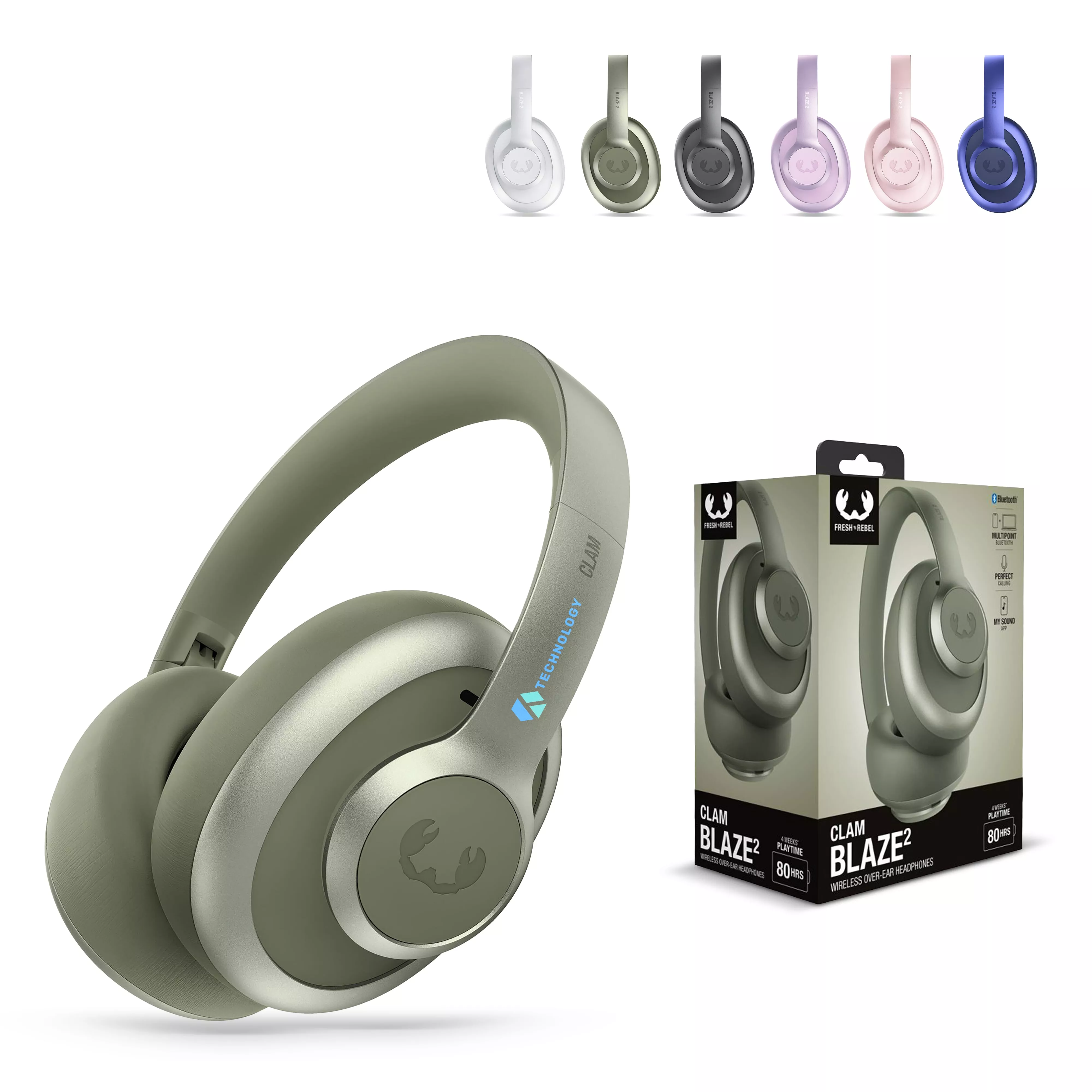 Fresh 'n Rebel Clam Blaze 2 Over-Ear ENC Koptelefoon
