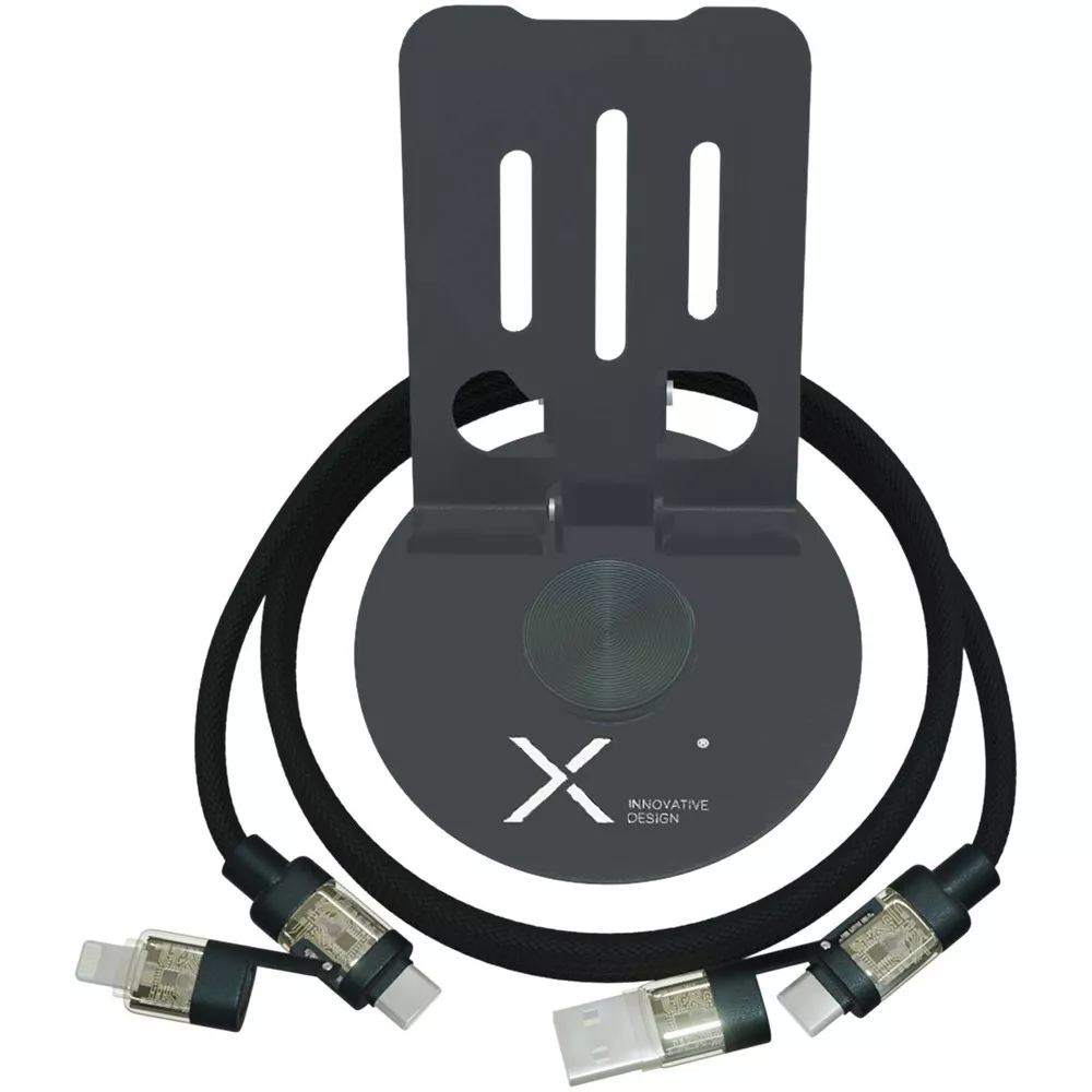 SCX.design O34 360° telefoonhouder met 240 W 4 in 1 oplaadkabel