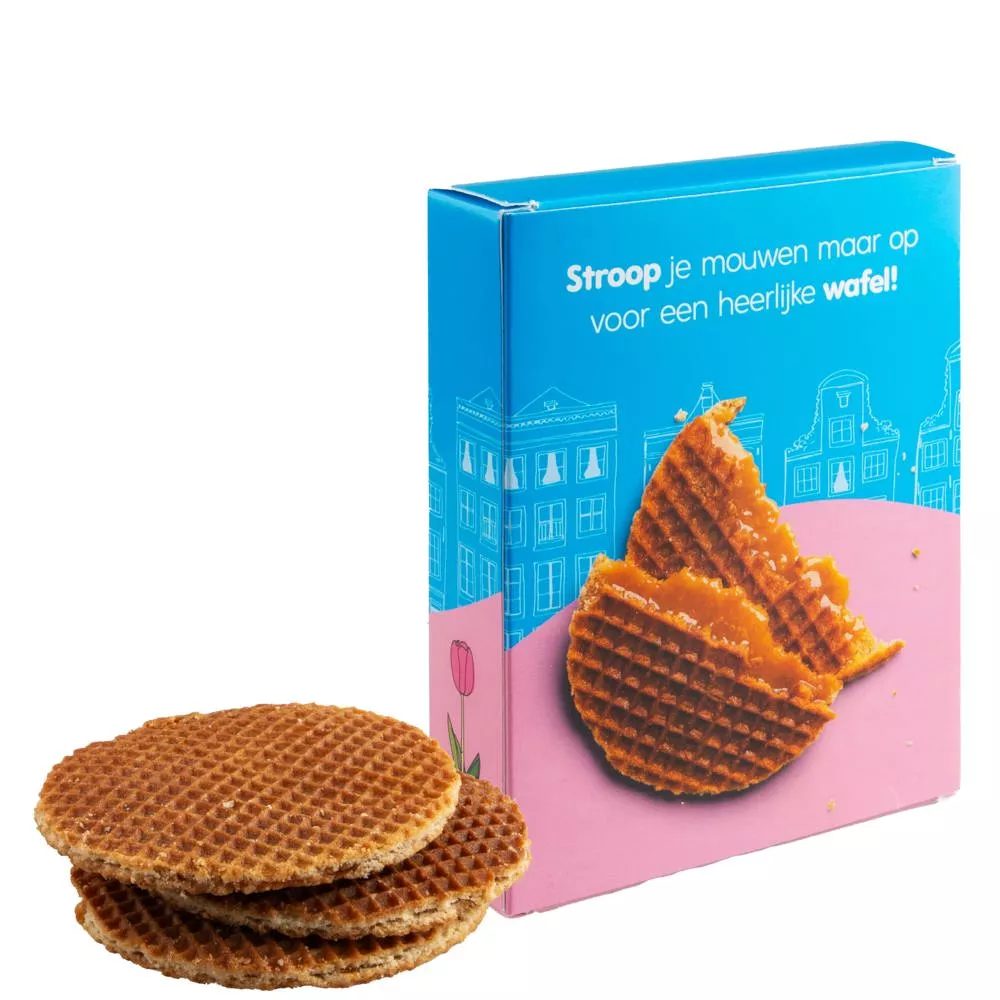 Doosje met 3 stroopwafels