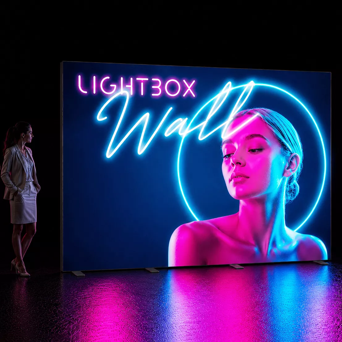 Lightbox LED Beurswand