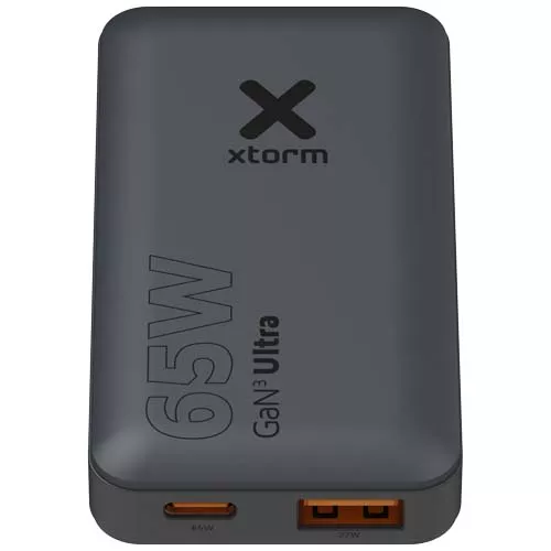 Xtorm snellader voor op reis van 65 W met kabel en reisetui