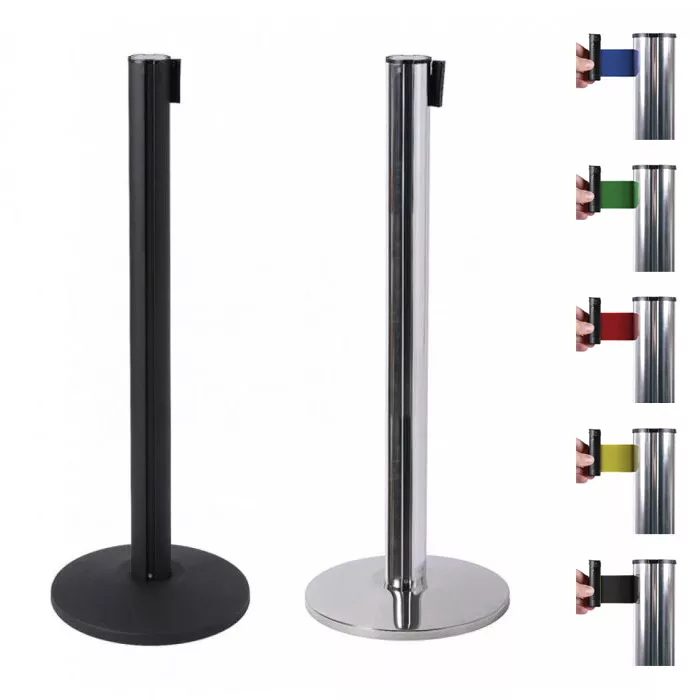 Afzetpaal Flexi met trekband in 5 kleuren