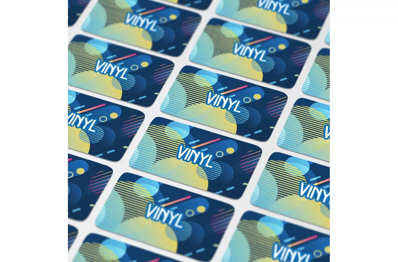 Vinyl Sticker Rechthoek 60x25mm