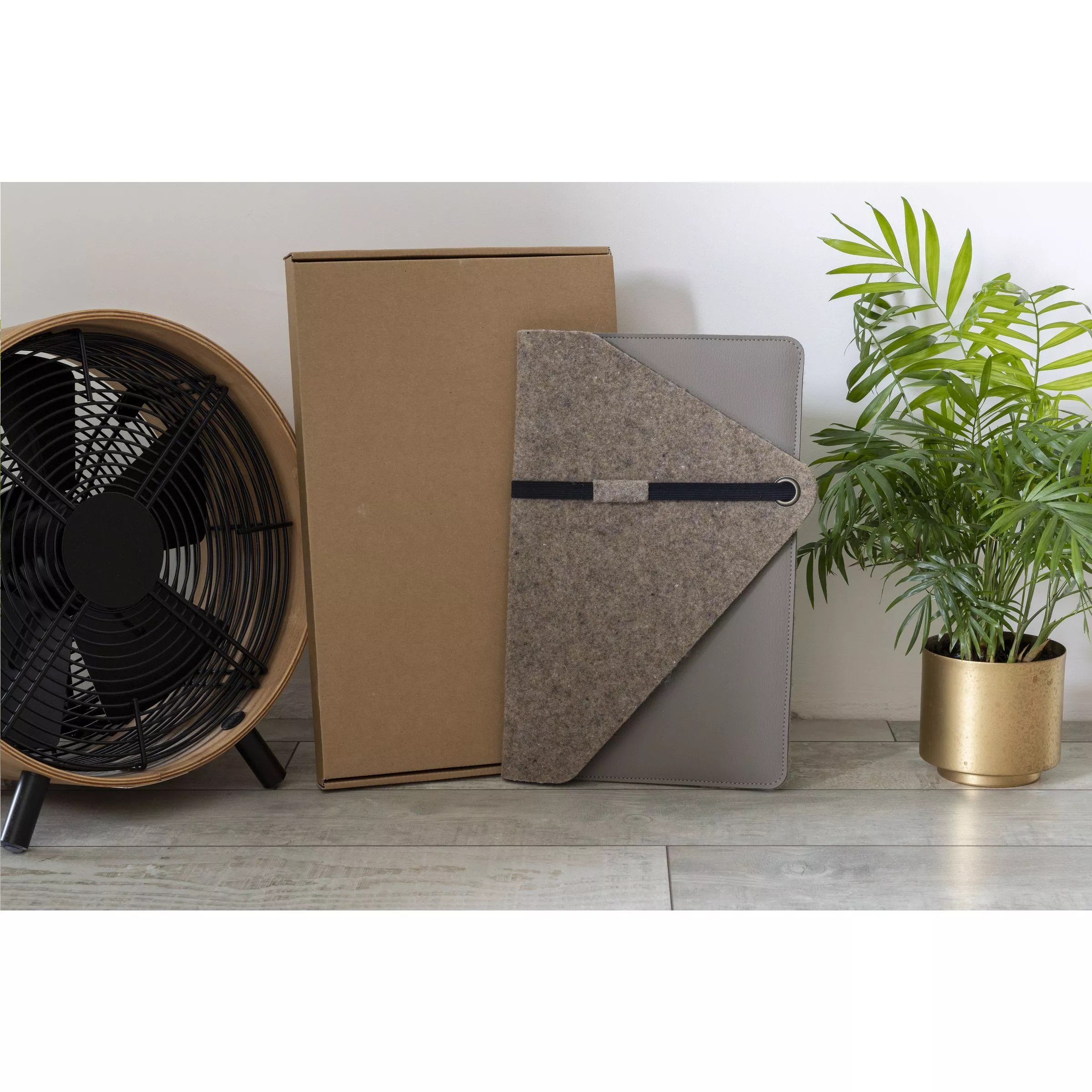 Recycled Felt & Apple Leather Laptop Sleeve 14"