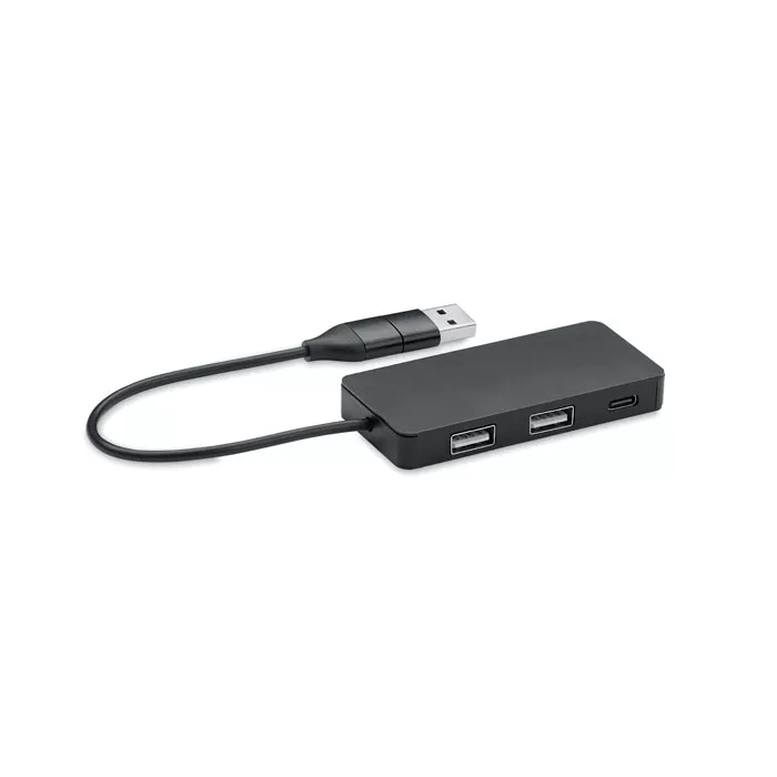 HUB-C Aluminium USB hub 3 poorten