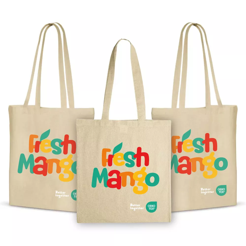 Schoudertas katoen OEKO-TEX® 140g/m² 38x42cm