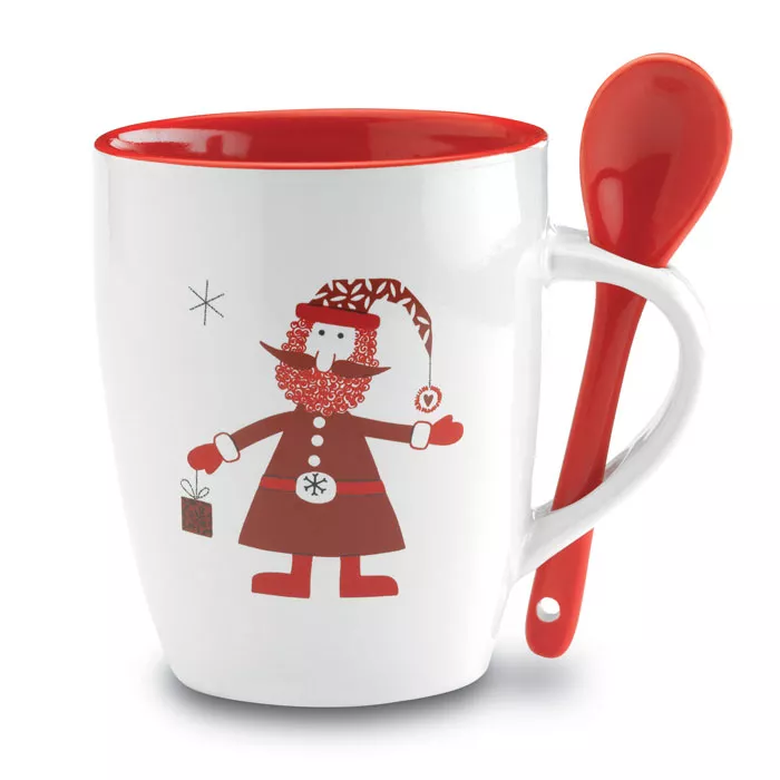 CLAUS Kerstmok met lepel 250ml