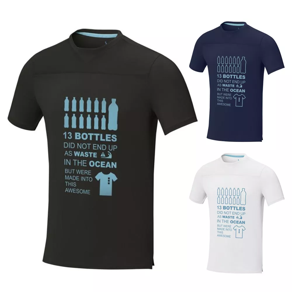 Borax Heren T-shirt met korte mouwen, cool fit, GRS gerecycled