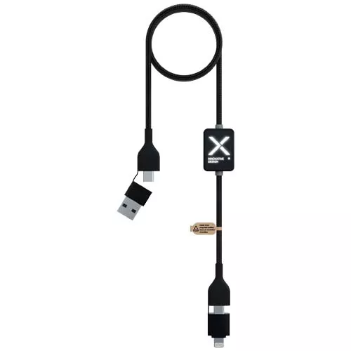 SCX.design C32 60 W switch oplaadkabel met oplichtend logo