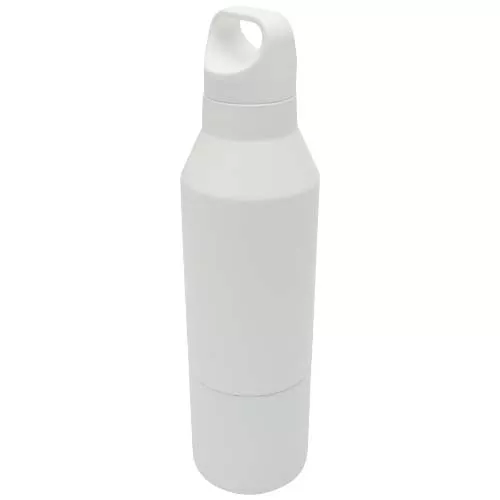 Odessy 600 ml RCS gecertificeerde, geïsoleerde fles van gerecycled roestvrijstaal met 300 ml beker