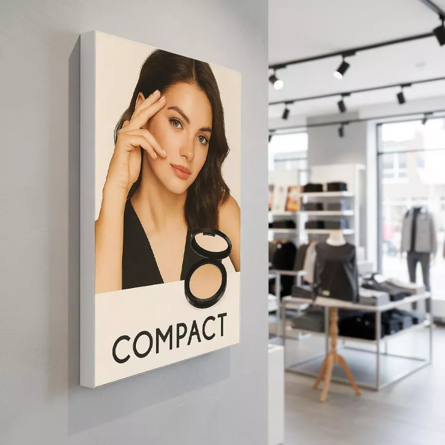 Textielframe Compact – Muurframe 