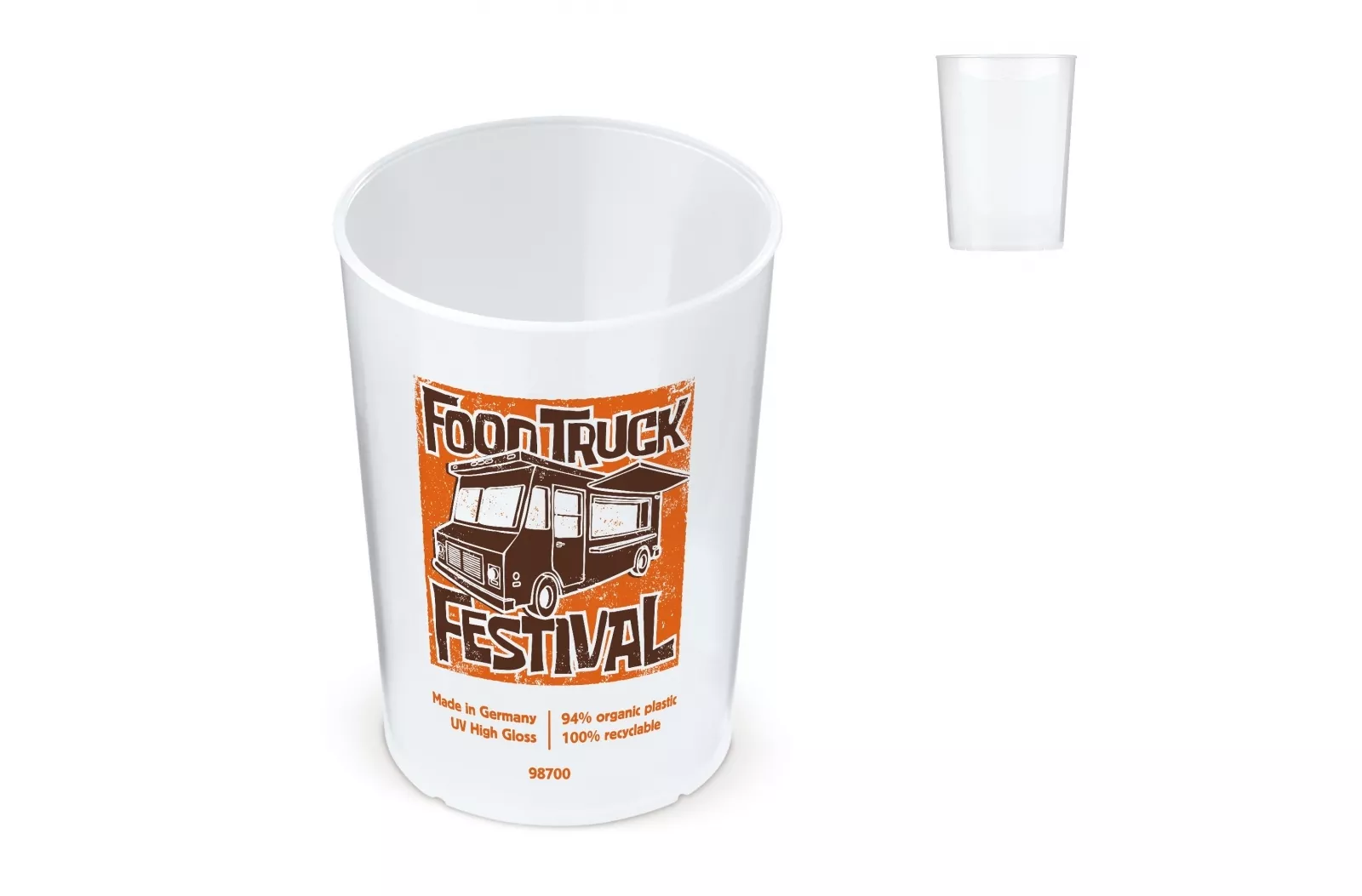 Ecologische cup biomateriaal 250ml