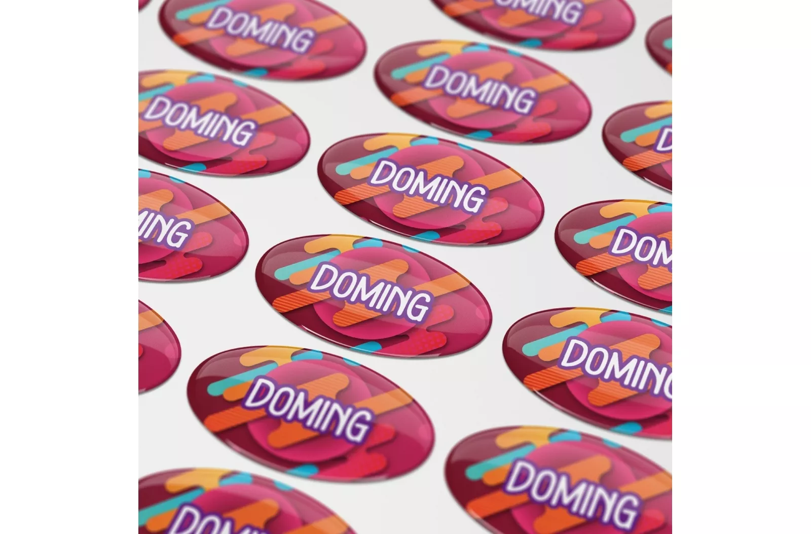 Doming Stickers Ovaal 60x35 mm