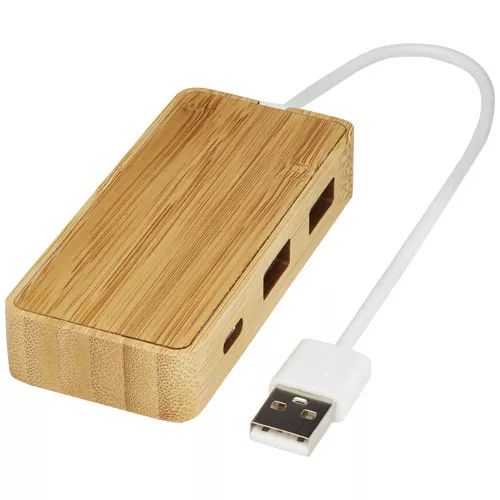 Tapas USB hub van bamboe