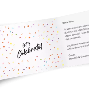 Gepersonaliseerd kaartje