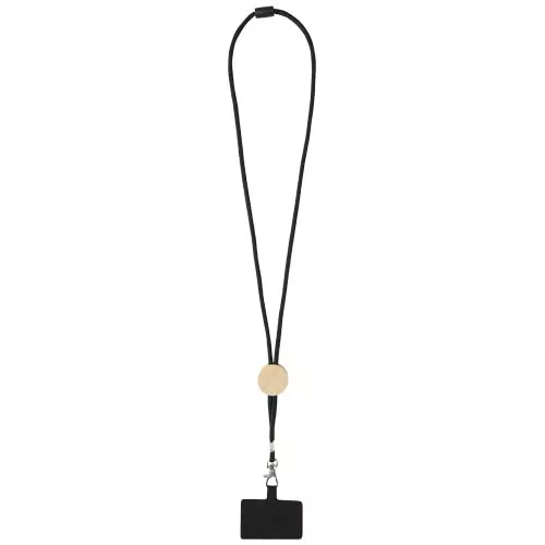 Adhab smartphonelanyard met bamboedetails