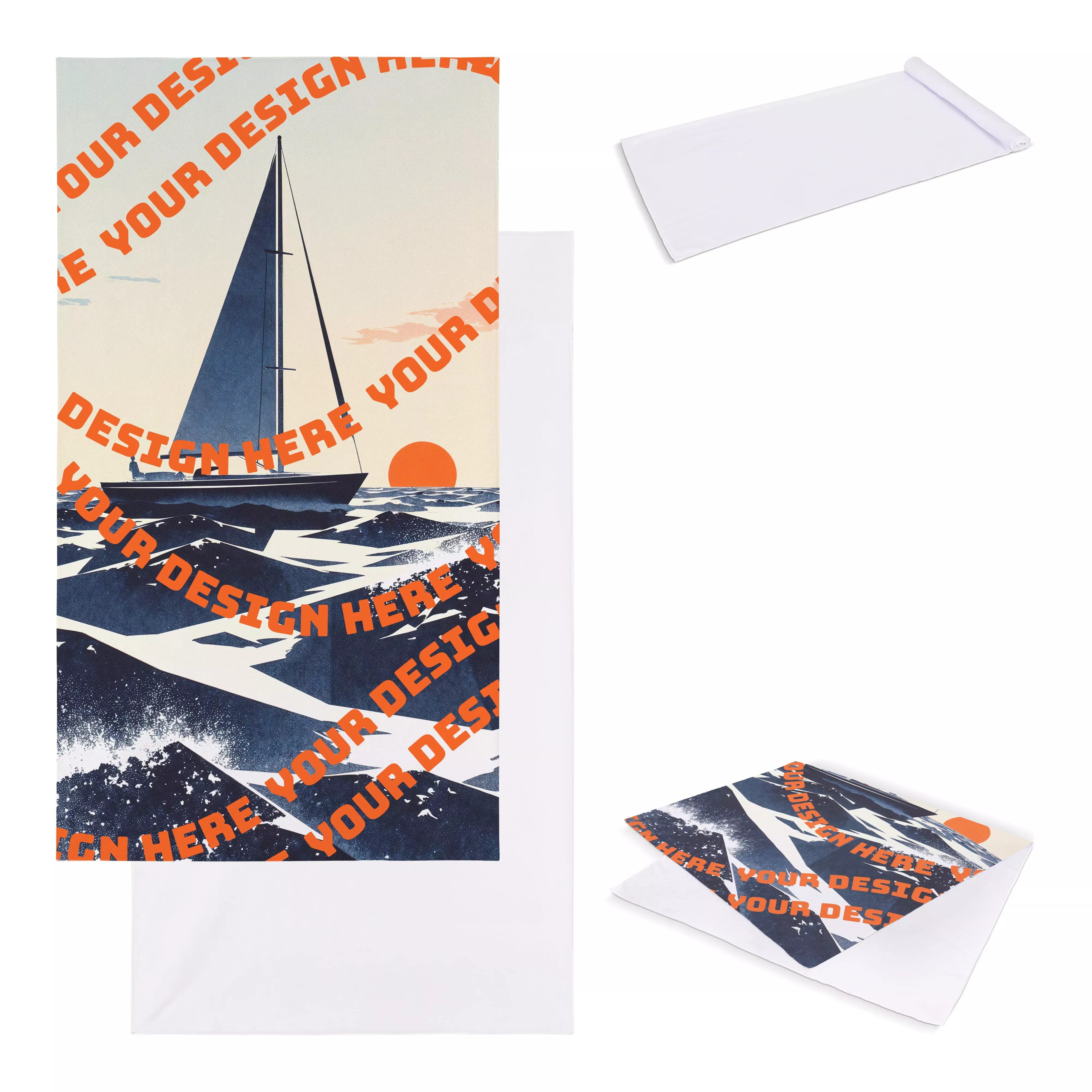 Sneldrogende handdoek 100 x 180 cm (200 g/m²) sublimatie