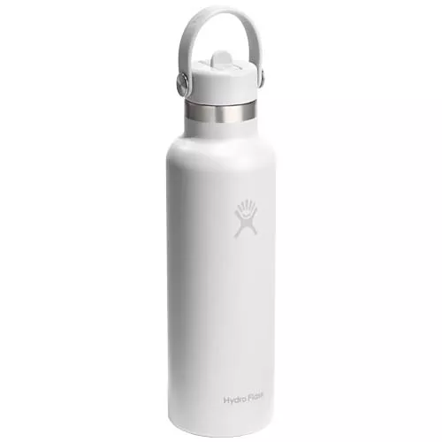 Hydro Flask Standard Mouth 621 ml geïsoleerde roestvrijstalen waterfles met rietje-dop