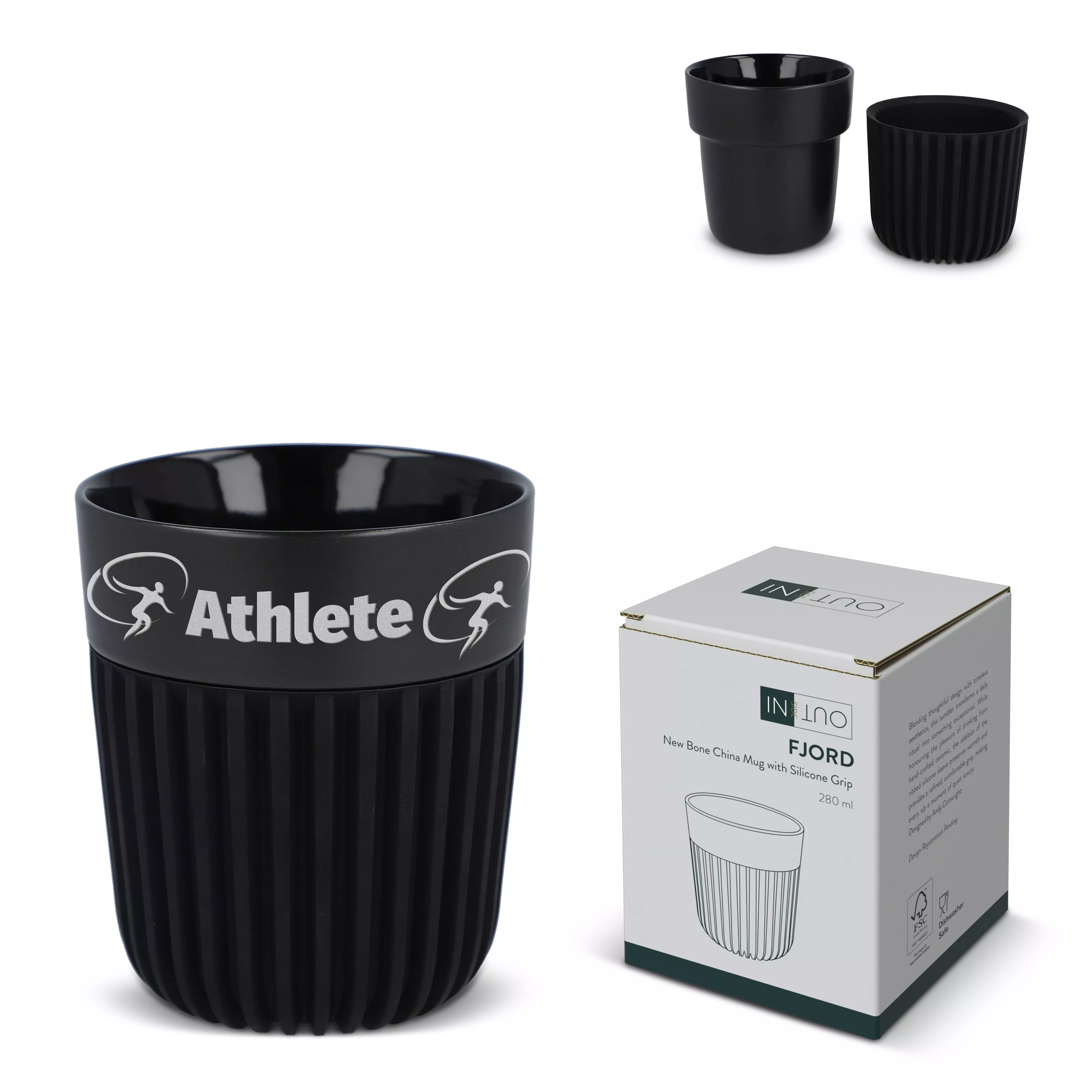 InSideOut All Black Premium Mug Fjord 280ml