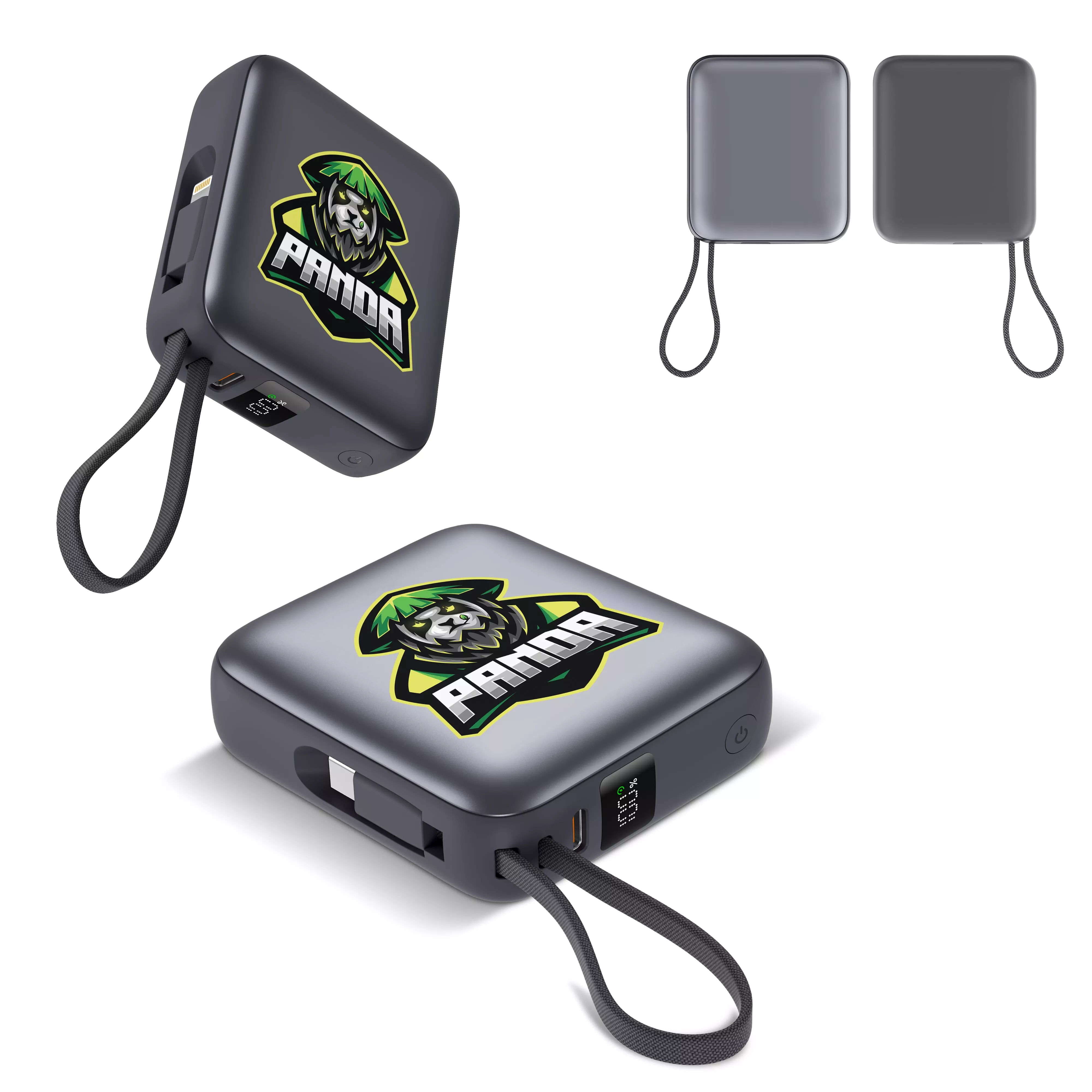 Nova Powerbank 22.5W Power Delivery met ingebouwde kabels 10000 mAh