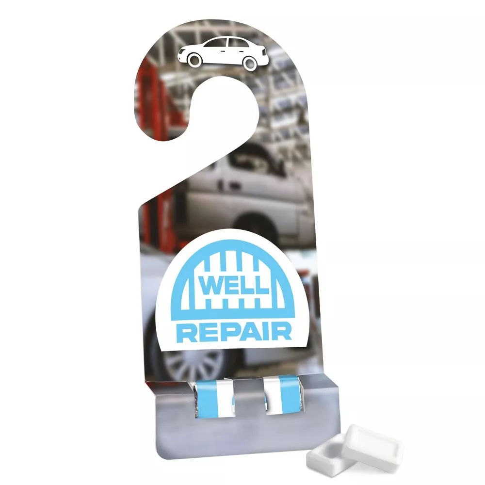 Spiegel/deurhanger "rolletje" pepermunt